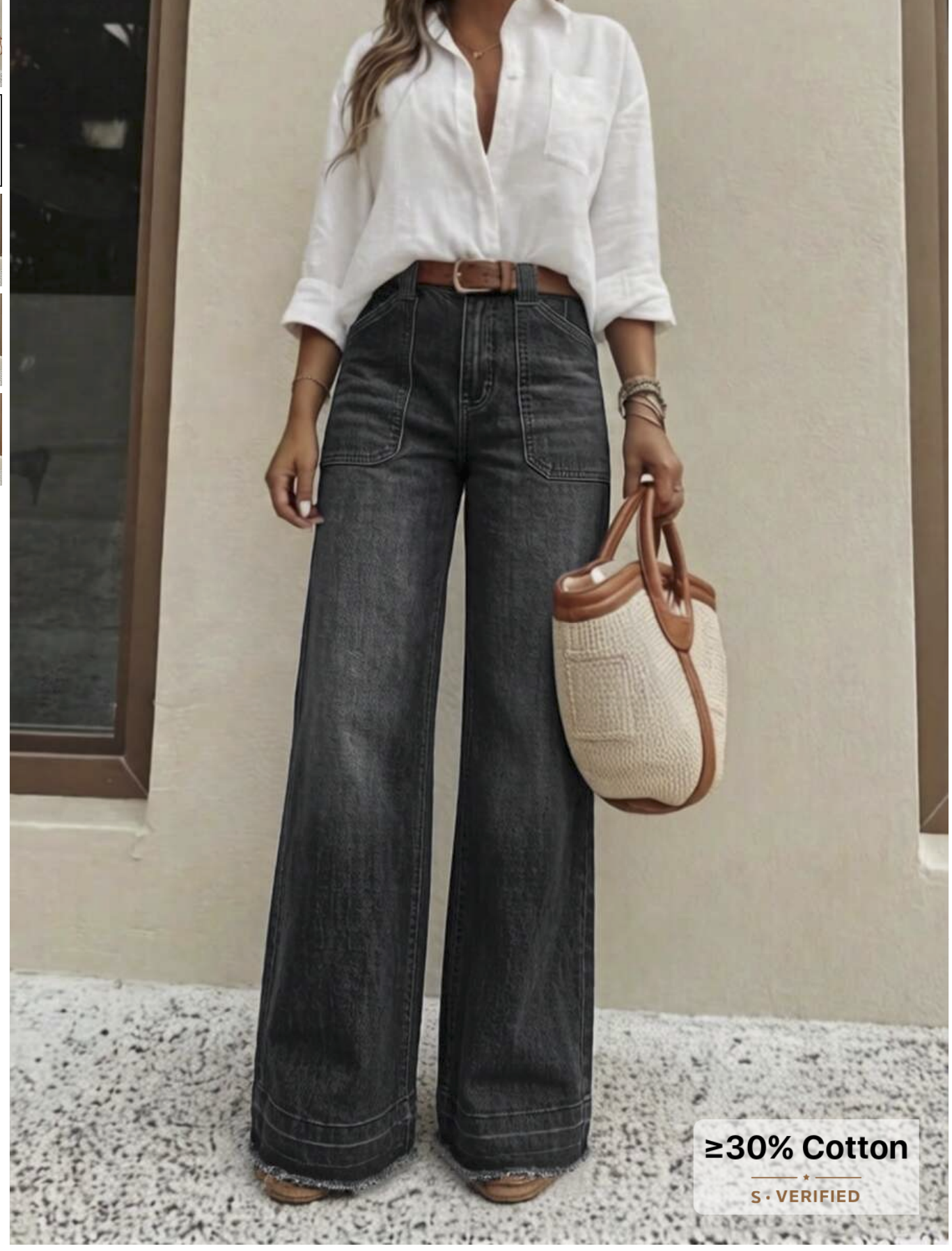 Women's High-Quality Fashion Casual Loose Fit Denim